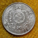 Brasil - 500 réis - 1889 - P641 - Prata - Império - Maravilhosa!
