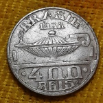 BRASIL - 400 RÉIS - 1938 - NÍQUEL - OSWALDO CRUZ