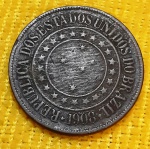 Brasil - 40 Réis - 1908 - B826 - Bronze