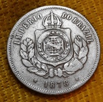 BRASIL IMPÉRIO - NIQUEL - 200 RÉIS - ANO 1878 - MUITO BOA CONSERVAÇÃO
