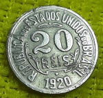 BRASIL - 20 RÉIS - 1920 -  RARA MOEDA  EM ESTADO SOBERBO DE CONSERVAÇÃO!