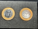 BRASIL - 1 Real - ano 2006 - JK - 2 moedas, sendo uma com Reverso Levemente Inclinado e a segunda Reverso Inclinado Quase Horizontal