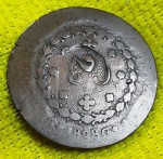 Brasil - 80 Réis - 1828G - Com carimbo Geral de 20 - Cobre