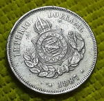 Brasil - 50 réis - 1887 - V026 - Cupro-níquel - Império