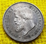 Brasil - 500 Réis - 1888 - 4º Tipo - Prata - Império - P640