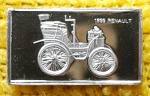 Barrinha de 1 Grama de Prata .925 - Carros Antigos - .Renault 1899