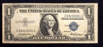Estados Unidos - 1 dollar (Selo Azul) - 1935 F - Certificado Silver Dollar