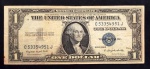 Estados Unidos - 1 dollar (Selo Azul) - 1935 G - Certificado Silver Dollar