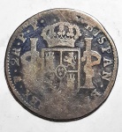 BOLÍVIA - COLÔNIA ESPANHOLA - 1797 - 2 REALES - MOEDA EM PRATA 0.896 - 6.77 gr. - 25 mm - KM# 71
