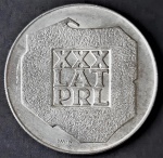 Polônia - 200 zlotych, 1974 - Moeda de Prata 0.625 - 14,5 g - 31 mm - Comemorativa - 30º Aniversário da República Popular da Polónia - BU - Maravilhosa Moeda