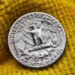 Estados Unidos da América - 1/4 dólar, 1961 - Washington Quarter - Cunhagem "D" - Denver - Prata 0.900 - 6,25 gr. - KM# 164