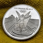 BRASIL - Medalha alusiva às Olimpíadas do Rio de Janeiro 2016 - 40mm - Espessura: 3mm - 29g acompanha cápsula de acrílico - Linda!