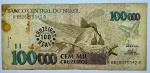 CÉDULA BRASIL - 100 MIL CRUZEIROS - MBC