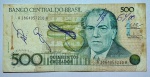 CÉDULA BRASIL - 500 CRUZADOS - BC COM ESCRITA DE CANETA