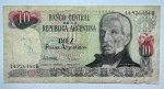 CÉDULA ARGENTINA - 10 PESOS - MBC