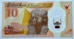 CÉDULA POLÍMERO EGITO - 10 POUNDS - FLOR DE ESTAMPA