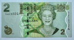 CÉDULA RAINHA - FLOR - 2 DOLLARS - FIJI