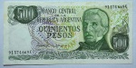 CÉDULA ARGENTINA - 500 PESOS - SOBERBA