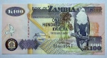 CÉDULA ZÂMBIA - 100 KWACHA - FLOR DE ESTAMPA