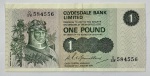 CÉDULA ESCÓCIA  - 1 POUND - MBC