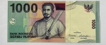 CÉDULA INDONÉSIA - 1000 RÚPIAS - SOBERBA