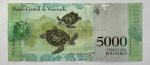 CÉDULA VENEZUELA - 5000 BOLÍVARES - SOBERBA