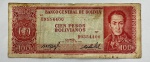 CÉDULA BOLÍVIA - 100 BOLIVIANOS - MBC