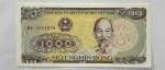CÉDULA VIET NAM - FLOR DE ESTAMPA