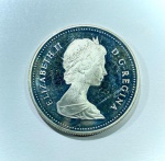 MOEDA CANADÁ - 1 DOLLAR -1983- PRATA- 23.32 GRAMAS-36 MM