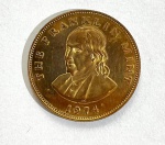 MOEDA BENJAMIM FRANKLIN - 1974- COBRE