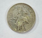 MOEDA REINO UNIDO - 10 PENCE-23MM