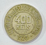 MOEDA BRASIL -400 REIS -1925- CUPRO NÍQUEL -MBC- 30MM