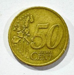 MOEDA EURO -50 CENTAVOS - MBC