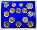 SET MOEDAS EUA- COM 14 MOEDAS PROFF- 2011