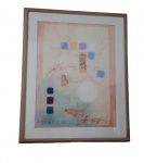 NUERDAO - Aquarela Abstrata acid, 208, medindo 86 x 70 cm.