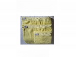 Kit toalhas sendo 2 de banho e 1 de rosto Karster na cor amarelo.
