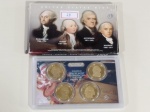 Lote com 4 moedas comemorativas norte americanas, com a efígie dos quatro primeiros presidentes ame43019