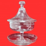 CRISTAL - Campoteira, no estilo  clássicos como Saint Louis. Medida total: medida: 25cm x 20cm.