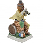 COLECIONISMO -  Palhaço em porcelana com caixa musical. Medidas: 30 cm x 15 cm. NÃO TESTATO.