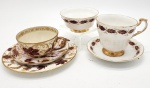 PORCELANA - Três  conjunto de sobremesa Peças de diferentes manufaturas, incluindo Paragon (fina porcelana) e Rosenthal Echt.