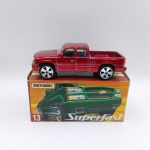 Chevrolet Silverado SS Matchbox Superfast - Carro de coleção miniatura diecast escala 1/76 - AS rodas giram livremente