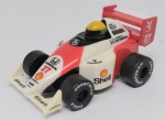 Miniatura F1 - DyDo Instituto Ayrton Senna -  McLaren Honda  Ayrton Senna -  # 27  plástico  rodas de borracha - 5,5cm - item de coleção muito bem conservado  sem embalagem - sem avarias