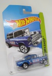 Miniatura Hot Wheels 55 Chevy Bel Air  2012 -  azul -  escala 1:64 - Fabricada na Malásia - item de coleção na cartela lacrada - cartela com alguns sinais