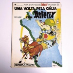 Livro: Asterix: Uma volta pela Gália com Asterix. Goscinny e Uderzo. Idioma: Português. Rio de Janeiro, 1985. Editora Record. 48 páginas. Brochura. Livro em regular estado de conservação. Corte escurecido com oxidações. Capa, contracapa e lombada com marcas de manuseio e oxidações. Miolo com manchas de oxidação. Não possui grifo ou rasura.