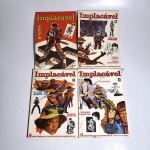 Hq 1: Implacável; Alamo Jim. n7. Editora Columbia. Idioma: Português. Revista em regular estado de conservação.Hq 2: Implacável. n8. Editora Columbia.  Idioma: Português. Revista em regular estado de conservação.Hq 3: Implacável;. n9. Editora Columbia.  Idioma: Português. Revista em regular estado de conservação.Hq 4: Implacável; o corsário. n10. Editora Columbia.  Idioma: Português. Revista em regular estado de conservação. Rasura na capa. Revistas de histórias em quadrinhos usadas, podendo apresentar: marcas de uso, manuseio e desgastes devido a ação do tempo; escurecimento devido à oxidação; anotações, rasuras e grifo e pontos de oxidação.