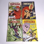 Hq 1: Fantasma; A Praia Sagrada. N150. 1969. Editora Rio Gráfica. Idioma: Português. Revista em regular estado de conservação. Rasura na capa.Hq 2: Fantasma; Os piratas. N80. 1963. Editora Rio Gráfica. Idioma: Português. Revista em regular estado de conservação. Pequenas rasuras na capa e contracapa.Hq 3: Fantasma; em O Astronauta e os piratas. N135. 1968. Editora Rio Gráfica. Idioma: Português. Revista em regular estado de conservação. Hq 4: Fantasma; Os Piratas da Era do Superjato. N149. XXXX. Editora Rio Gráfica. Idioma: Português. Revista em regular estado de conservação. Rasuras na capa.Revistas de histórias em quadrinhos usadas, podendo apresentar: marcas de uso, manuseio e desgastes devido a ação do tempo; escurecimento devido à oxidação; anotações, rasuras e grifo e pontos de oxidação.