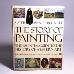 The Story of Painting; the essential guide to the history of western art. Sister Wendy Beckett. Idioma: Inglês. London, 1994. Editora Dorling Kindersley. 400 páginas. Capa dura. Livro em regular estado de conservação. Corte e miolo com pontos de oxidação.Capa, contracapa e lombada com marcas de manuseio. Com fita nas abas e base da folha de guarda e última folha; última folha com rasgo. Rasura na folha de rosto.
