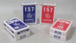 DIVERSOS, COPAG, Quatro baralhos, sendo 4 (139) (abertos) e 2 (157) (lacrados), alguns com marcas do tempo.