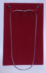 JOIAS, Cordão confeccionado em prata 925mls contrastado, fecho em gancho. Med.: 51cm. Peso: 19,8g.