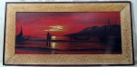 MARIA AUGUSTA - "Paisagem". OSE. Med.: 54,5x109cm.